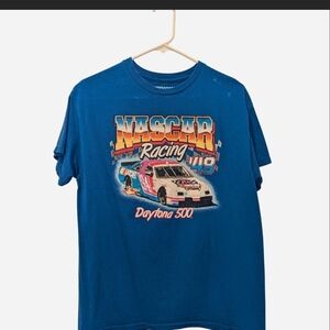 Nascar Blue Daytona 500 Racing Graphic Tee for Anyone